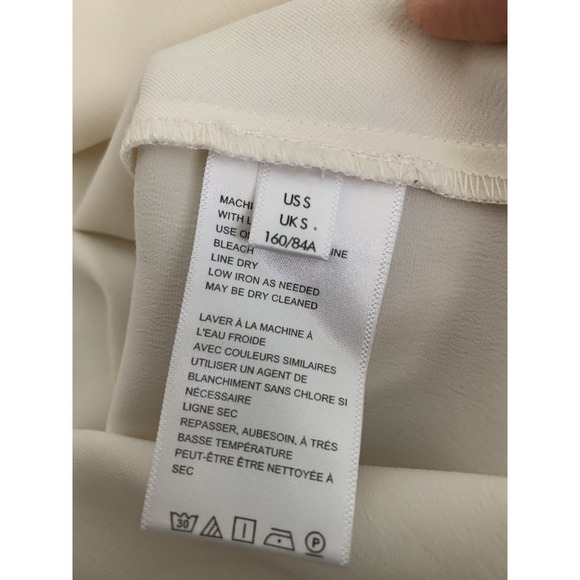 Urban Outfitters Mallory Cowl Neck Slip Dress White Sz S Slinky Wedding 90s Insp - Picture 5 of 12